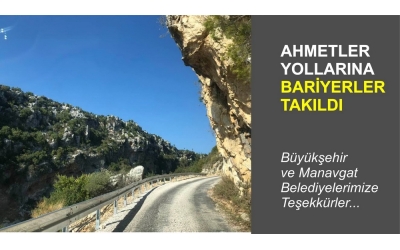 Ahmetler Yollarına Bariyerler Takıldı