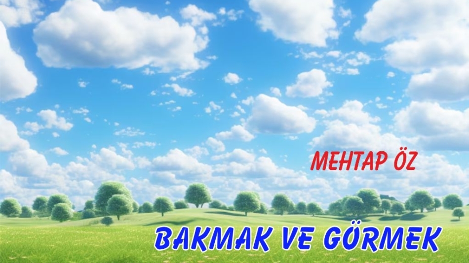 BAKMAK VE GÖRMEK